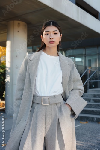 Woman Standing in Front of Building