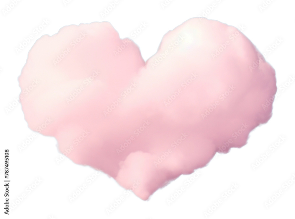 PNG  Heart shaped as a cloud in the pink sky background backgrounds outdoors nature.