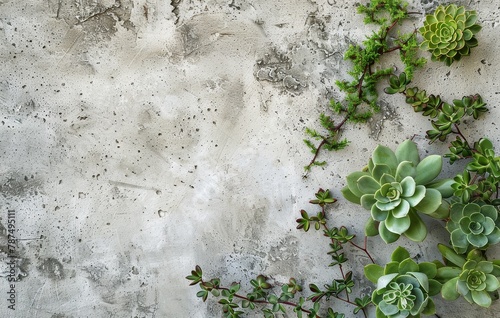 Assorted Plants Hanging on Wall