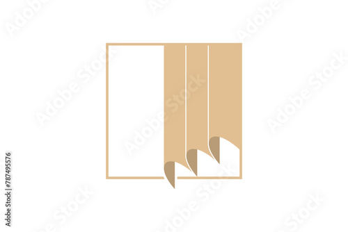 curtain element design for building decoration