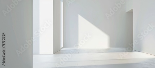 White wall inside a room