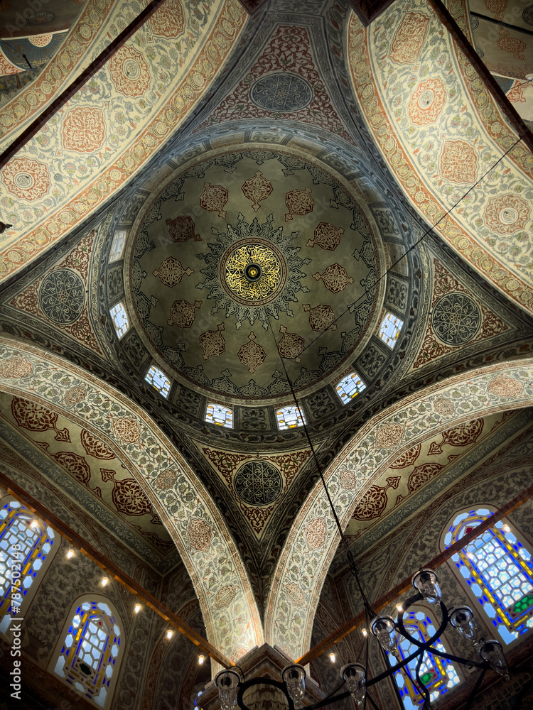 Istanbul blue mosque, Sultanahmet Mosque, interior design