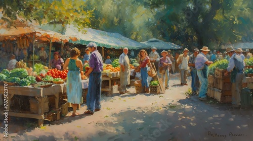**A bustling farmer's market is a feast for the senses.