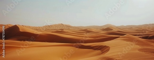Sun Setting Over Sand Dunes
