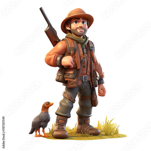 3d soldier with a rifle