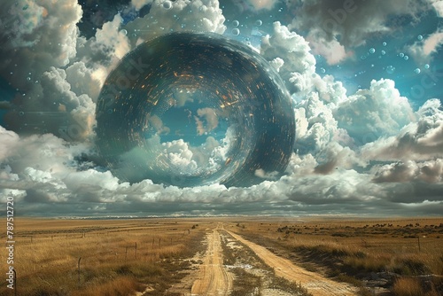 A world on the brink of collapse, visualized through a multiverse lens