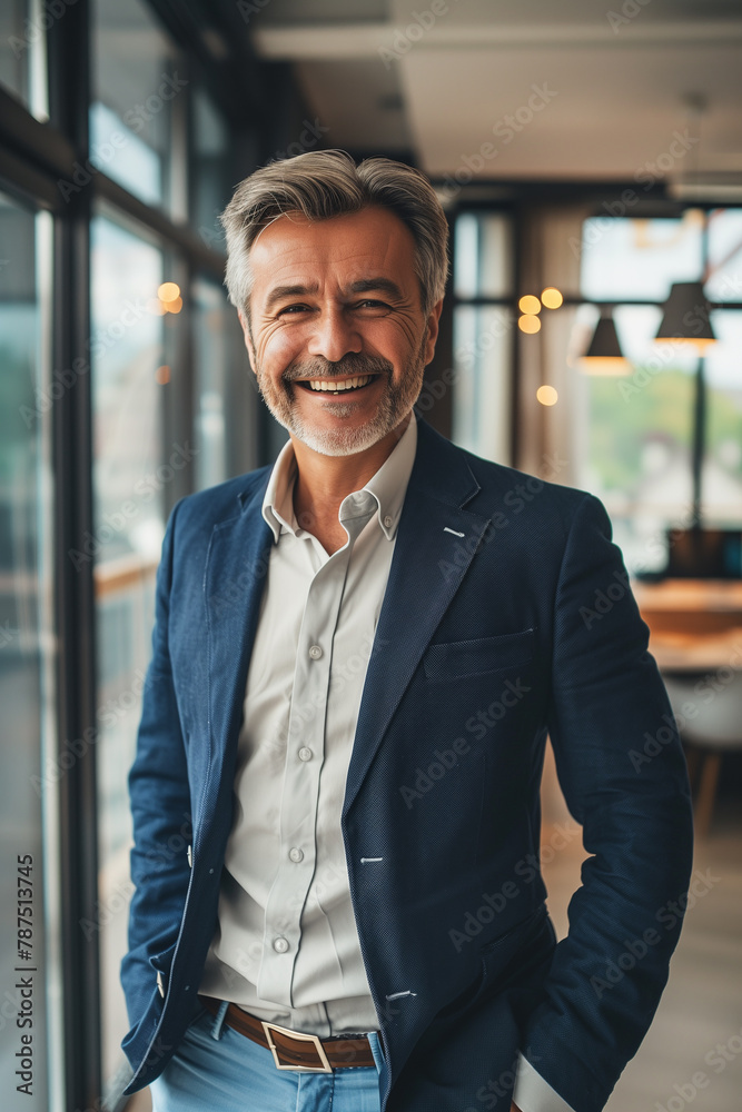An elegant portrait showcasing the confidence and professionalism of a senior businessman consultant. Ai generated An elegant portrait showcasing the confidence and professionalism of a senior businessman consultant. Ai generated