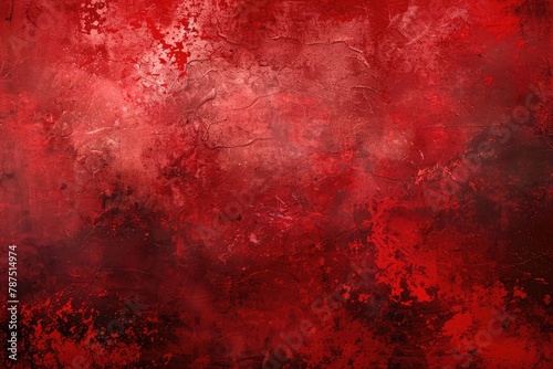 Abstract Red Paint Grunge Texture Design Background 