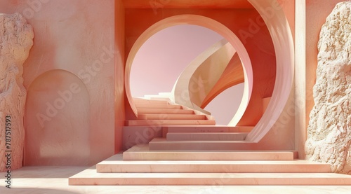Set of Stairs Leading to Second Floor