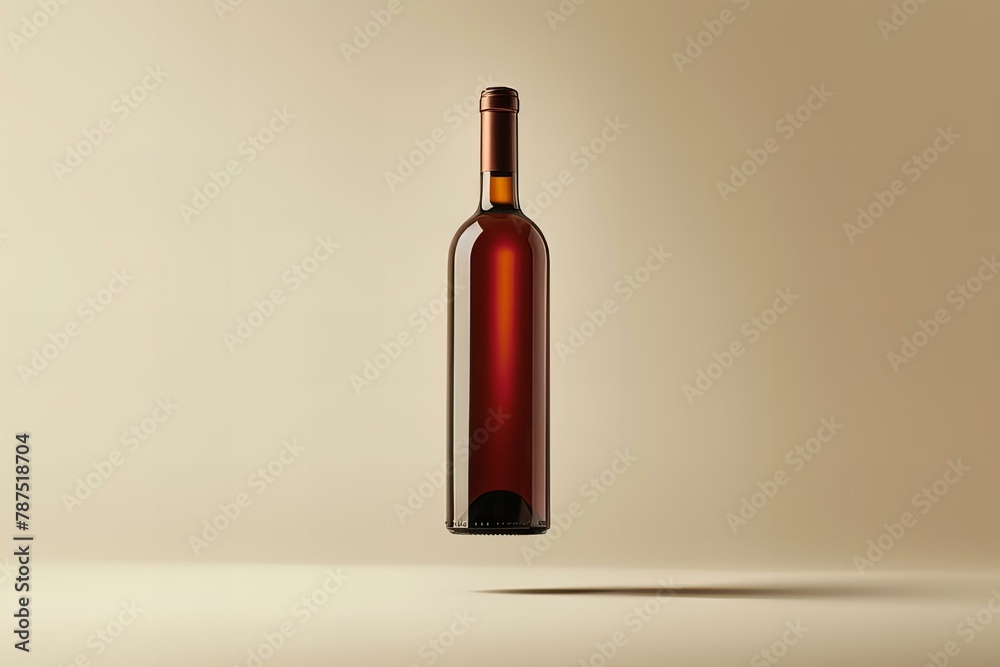 Wine bottle mockup