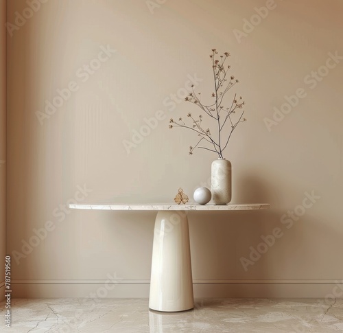 Table With Vases and Vase on Top