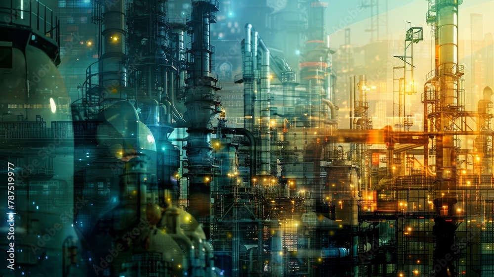 industry 4.0 background, 16:9