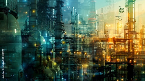 industry 4.0 background, 16:9