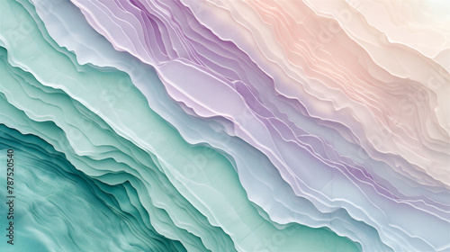Layered rock strata background texture gradient in pastel colours
