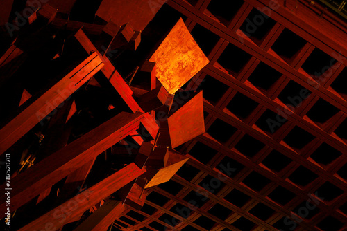 Close-up photo of the “Tzumi-mon” gate at the entrance to Kanazawa Station