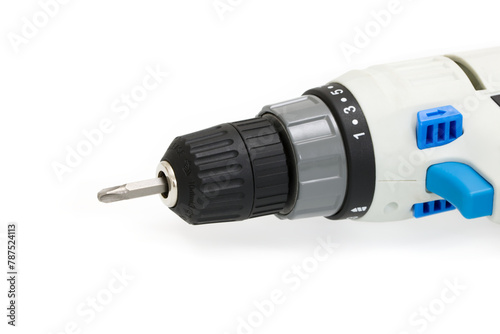Screwdriver isolated on a white background. A well-known symbol of assembly or repair.