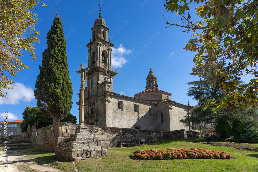 Fototapeta premium San Bieito church in the medieval village of Allariz, Orense, Galicia, Spain.