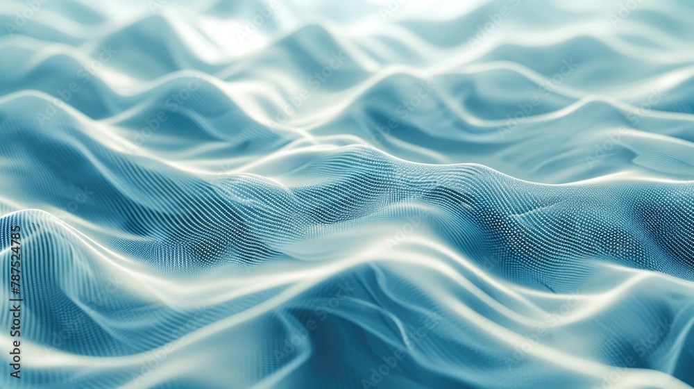 Tranquil blue digital waves texture Tranquil blue digital waves texture