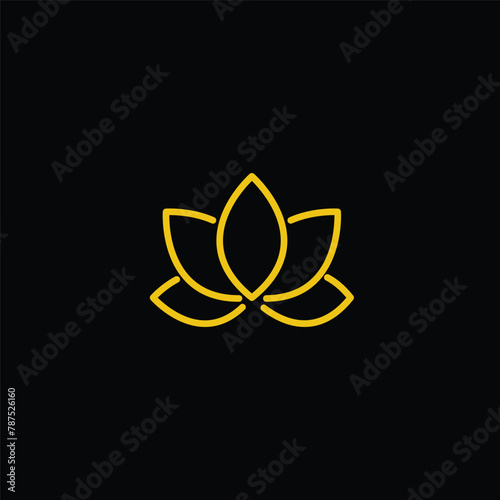 Lotus icon vector logo design template