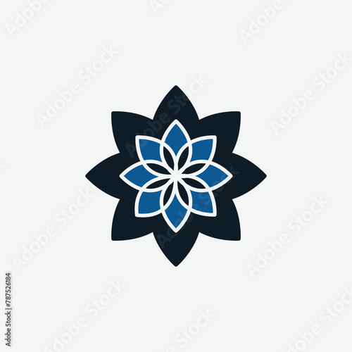 Lotus icon vector logo design template