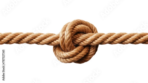 PNG Overhand knot rope white background durability strength. AI generated Image by rawpixel. photo