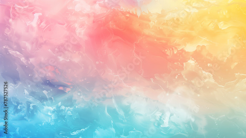 Pastel gradient with transitions of pink, blue and yellow. Background with delicate watercolor shades and smooth color transitions.