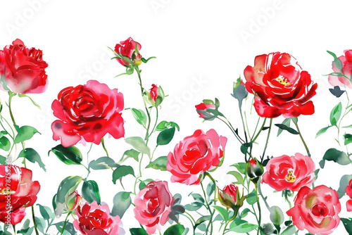 PNG Blooming redroses garden pattern flower nature photo