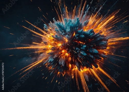  Abstract blurry explosion background 