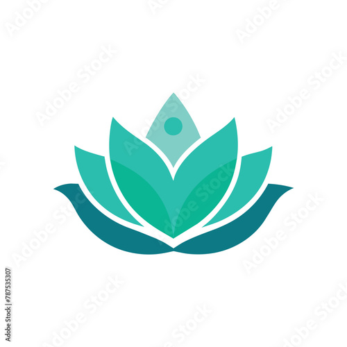 Close-up of a lotus flower with a glistening water droplet resting on its petals  A calming image of a lotus flower symbolizing balance and peace