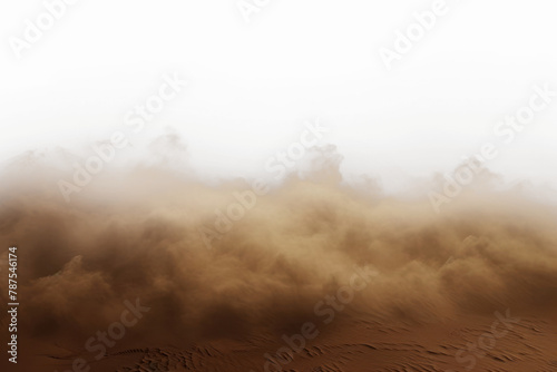 Desert sand explosion effect png, transparent background photo