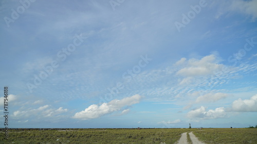 blue sky with clouds