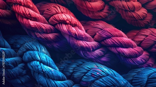 Rolling rope background