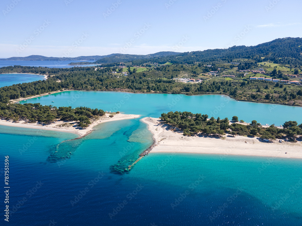 Fototapeta premium Kassandra coastline near Lagoon Beach, Chalkidiki, Greece