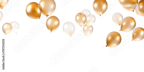 Wallpaper Mural PNG Gold balloons backgrounds white background celebration Torontodigital.ca