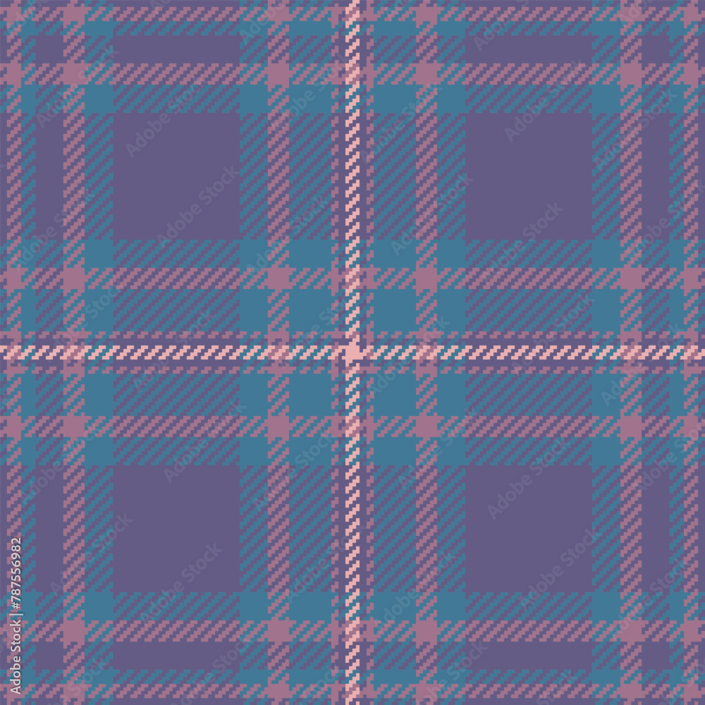 Fabric vector textile of check background pattern with a plaid tartan texture seamless.