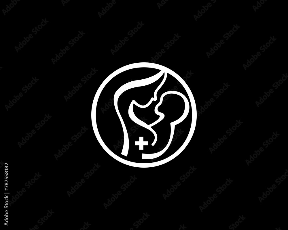 Pregnant Woman Logo Design Pregnant Woman Logo Design