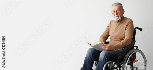 Senior man in wheelchair re...