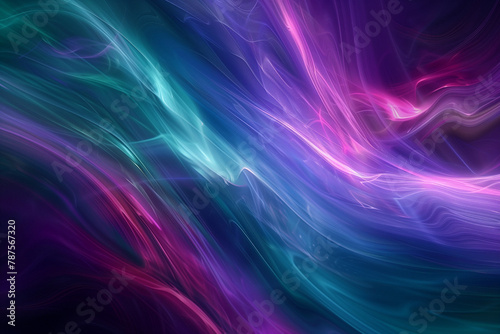 Dynamic interaction of bright, purple, pink, blue smooth shades.
