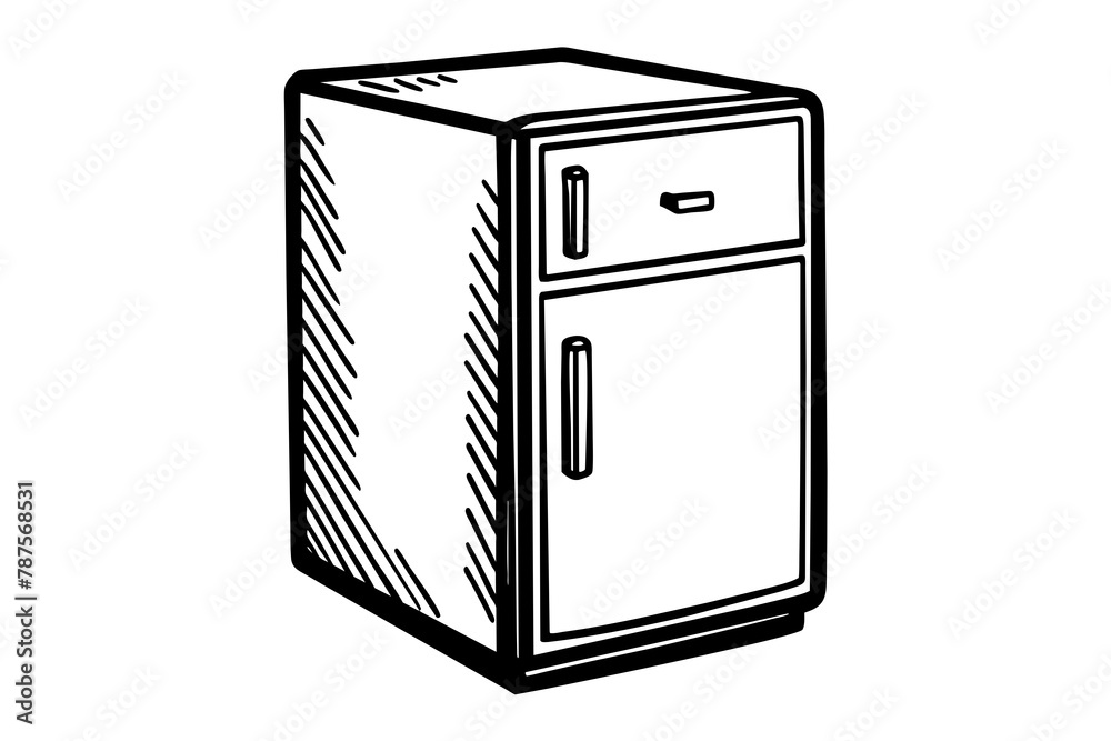 refrigerator vector silhouette illustration refrigerator vector silhouette illustration