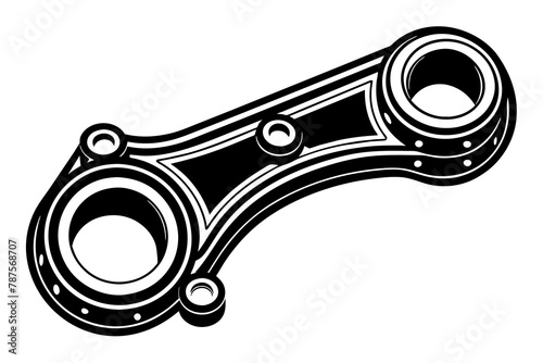 rocker arm vector silhouette illustration