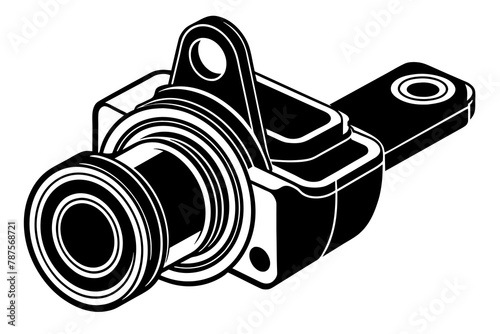 rocker arm vector silhouette illustration