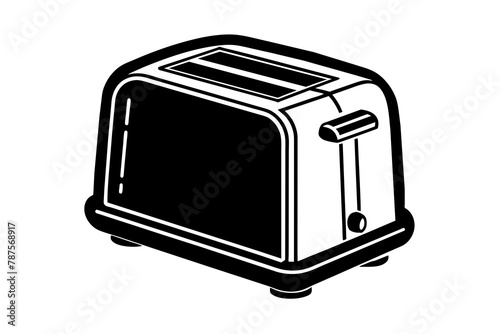 toaster vector silhouette illustration