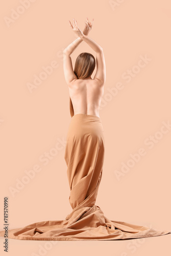 Beautiful young woman with ...
