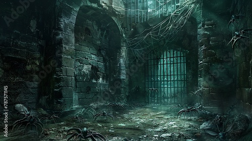 A dungeon, where prisoners are left to the mercy of carnivorous cockroaches photo