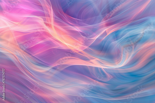 A mixture of swirling colors: pink, orange, blue, turquoise. Abstract and visually appealing pattern.