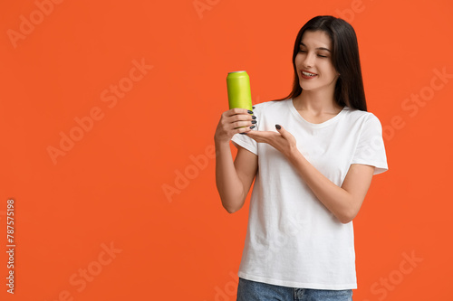 Beautiful young woman with ...