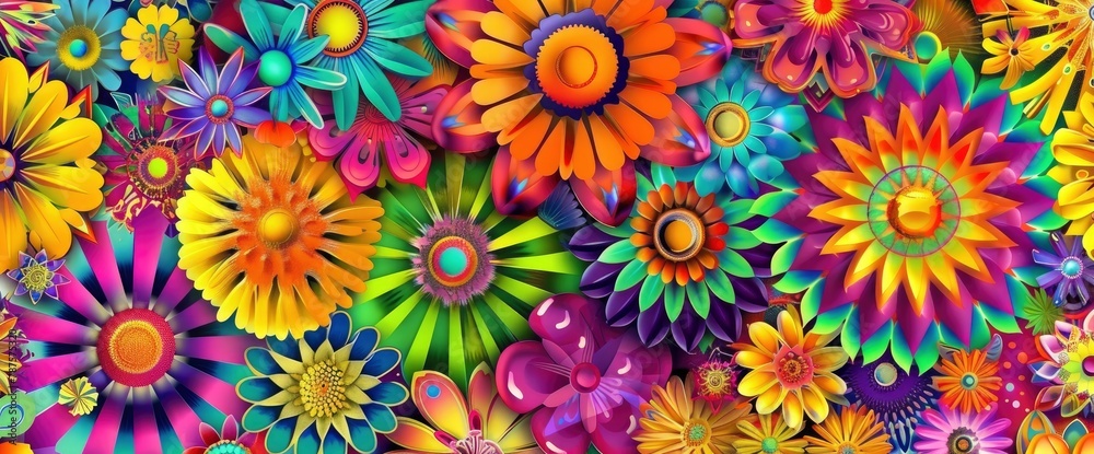 A Vibrant And Colorful Pattern Of Psychede, Hd Background Images A Vibrant And Colorful Pattern Of Psychede, Hd Background Images