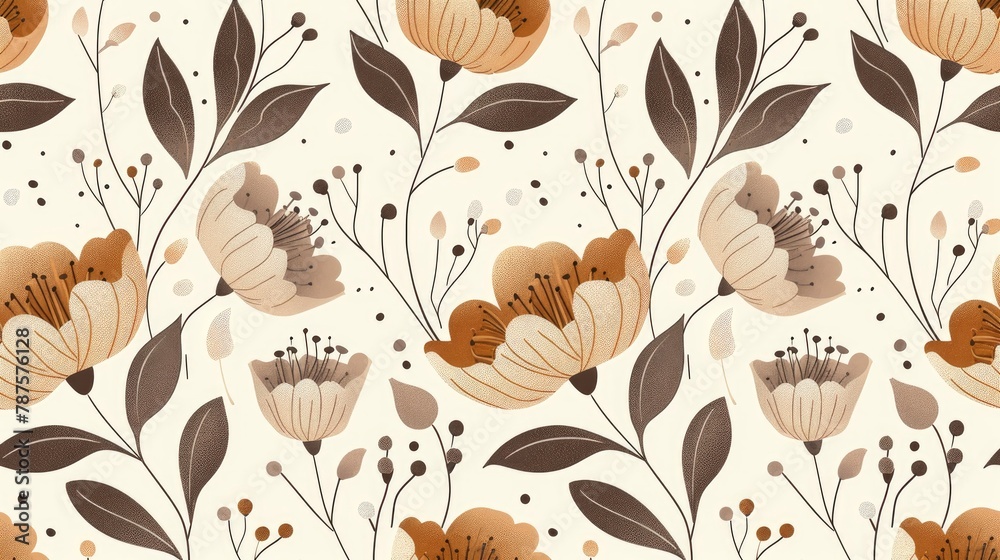 Obraz premium Design An Elegant Pattern Featuring Brown, Hd Background Images