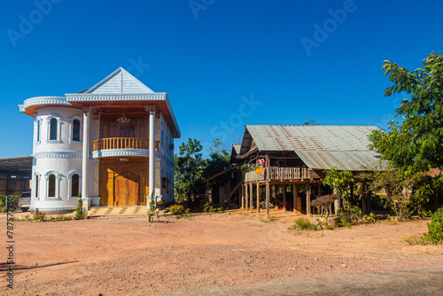 Houses near Muang Sing, Laos