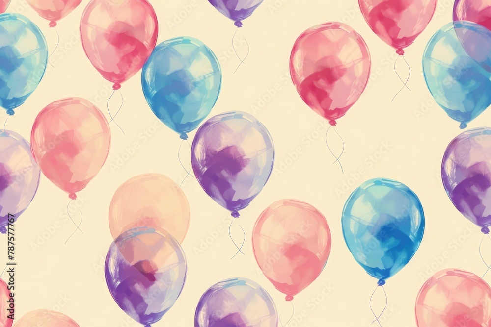 red, blue and purple balloons background illustration red, blue and purple balloons background illustration